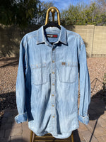 Load image into Gallery viewer, PBR Graphic Denim Shirt
