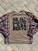 Load image into Gallery viewer, Husbands Last Nerve Tee Flannel
