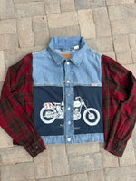 Load image into Gallery viewer, Dues Ex Machina Denim Jkt Flannel

