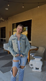 Load image into Gallery viewer, Slipknot Graphic Denim Jacket
