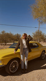 Load image into Gallery viewer, Olive Corduroy Blazer
