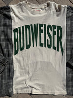 Load image into Gallery viewer, Budweiser Tee Flannel
