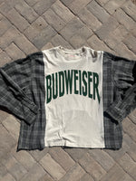 Load image into Gallery viewer, Budweiser Tee Flannel
