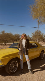 Load image into Gallery viewer, Olive Corduroy Blazer
