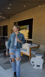 Load image into Gallery viewer, Grateful Dead Graphic Denim Jacket

