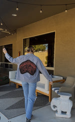 Load image into Gallery viewer, Ozzy Graphic Gingham Jacket
