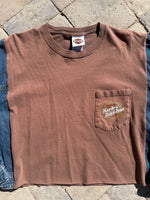 Load image into Gallery viewer, Harley Davidson Tee Denim Sleeve
