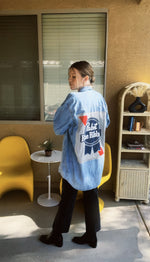 Load image into Gallery viewer, PBR Graphic Denim Shirt
