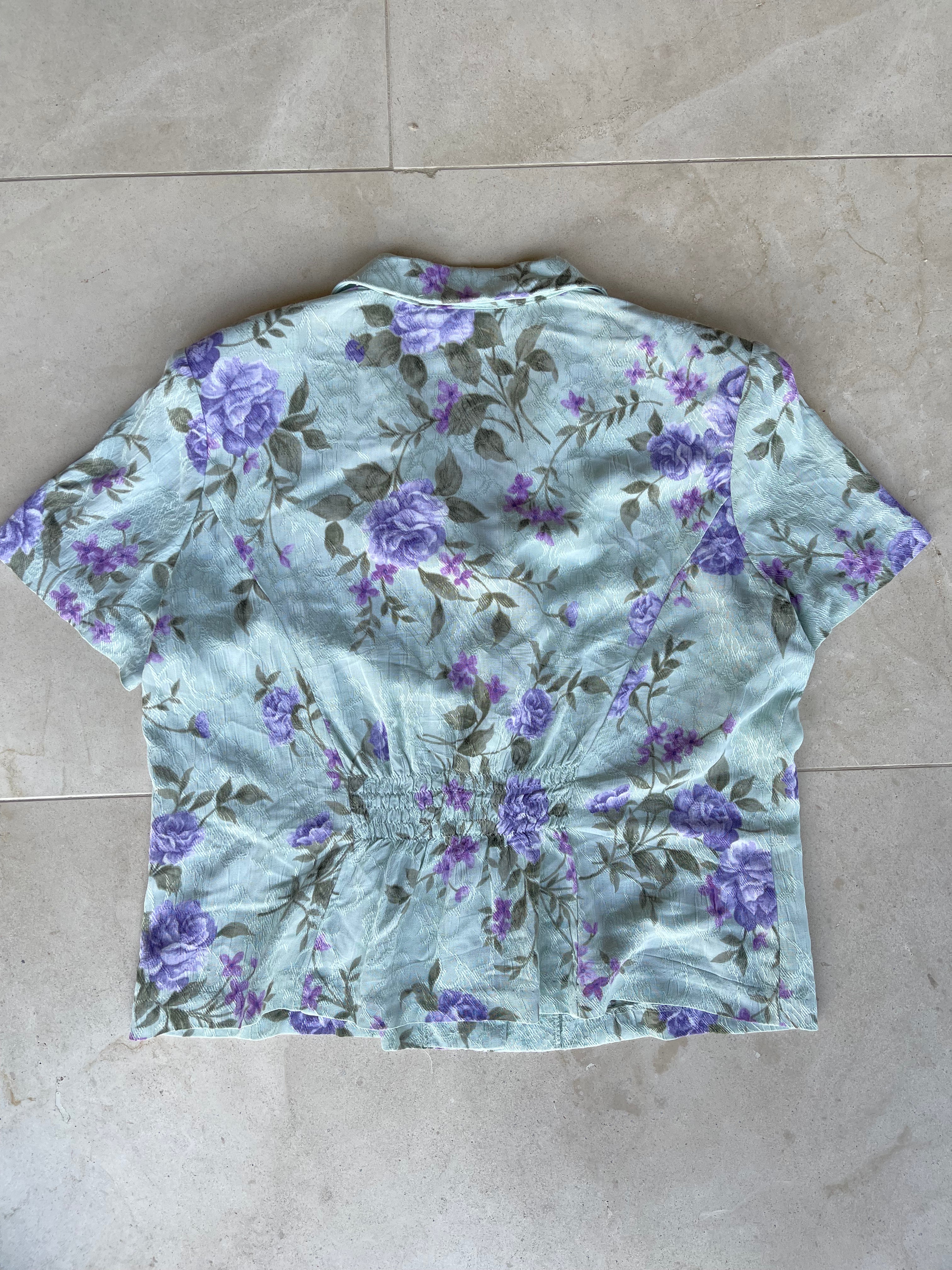 Floral Button Up Tee