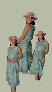 Watercolor Midi Dress