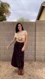 Load image into Gallery viewer, Brown Maxi Skirt

