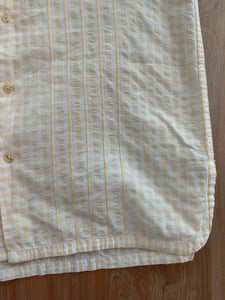 Mens Yellow Button Up