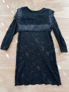 Lace Bib Mini Dress