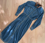 Load image into Gallery viewer, Watch Your Tone Denim Maxi

