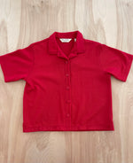 Load image into Gallery viewer, Red Button Up Tee
