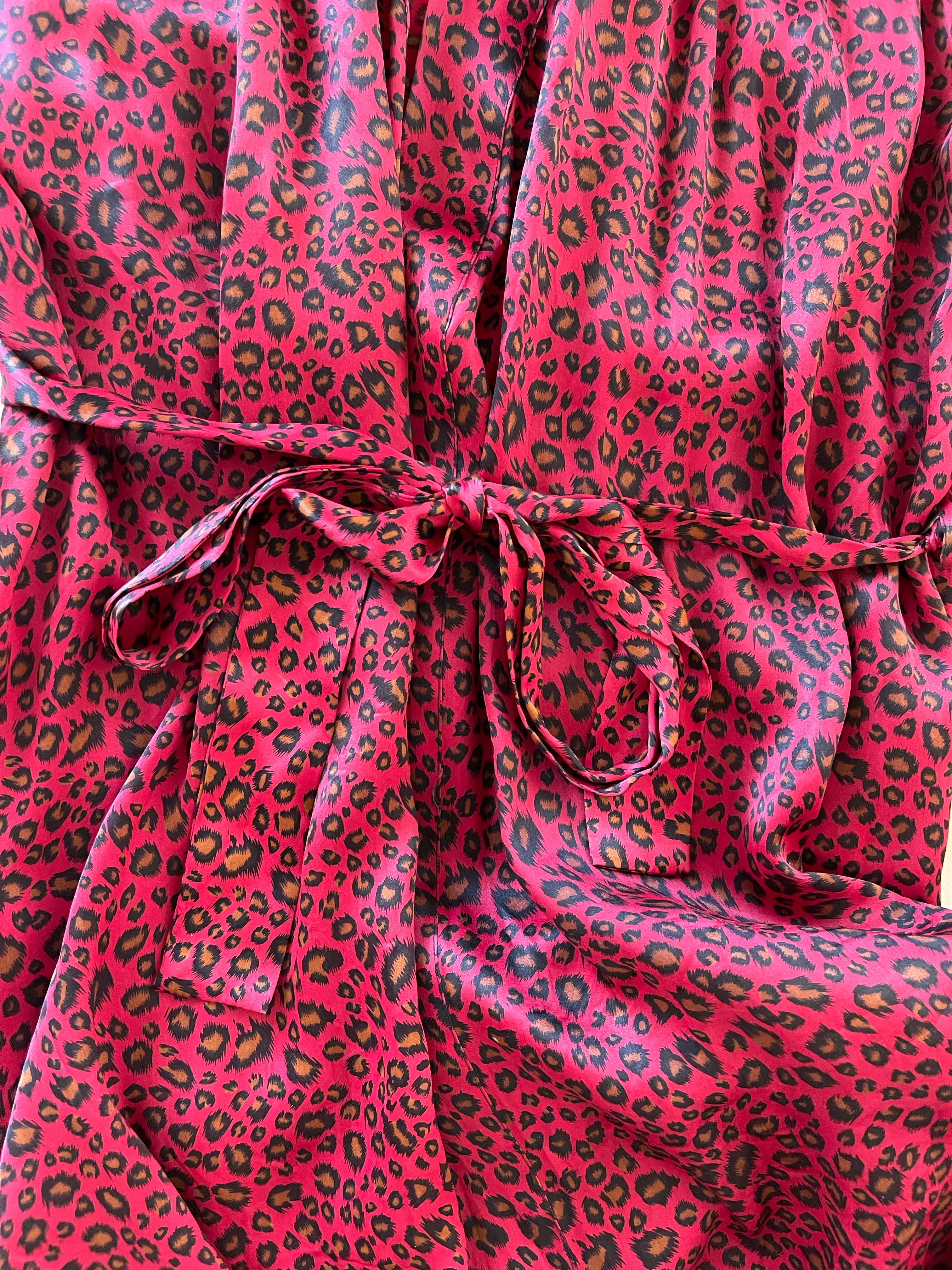 Silk Cheetah Robe