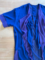 Load image into Gallery viewer, Blue/Purple Sheer Robe
