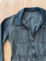 Load image into Gallery viewer, Nothing But Love Denim Jumper

