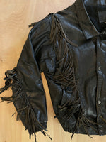 Load image into Gallery viewer, Fringe Leather Jacket

