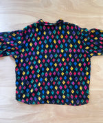 Load image into Gallery viewer, 80’s Multicolored Diamond Button up
