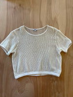 Load image into Gallery viewer, Splendid Net Cropped Tee
