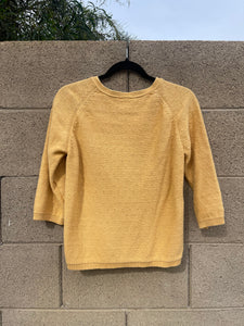 Yellow Zip Up Sweater