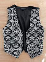 Load image into Gallery viewer, B&amp;W Beaded Vest
