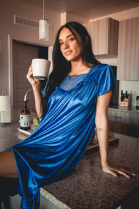 Royal Blue Nightgown