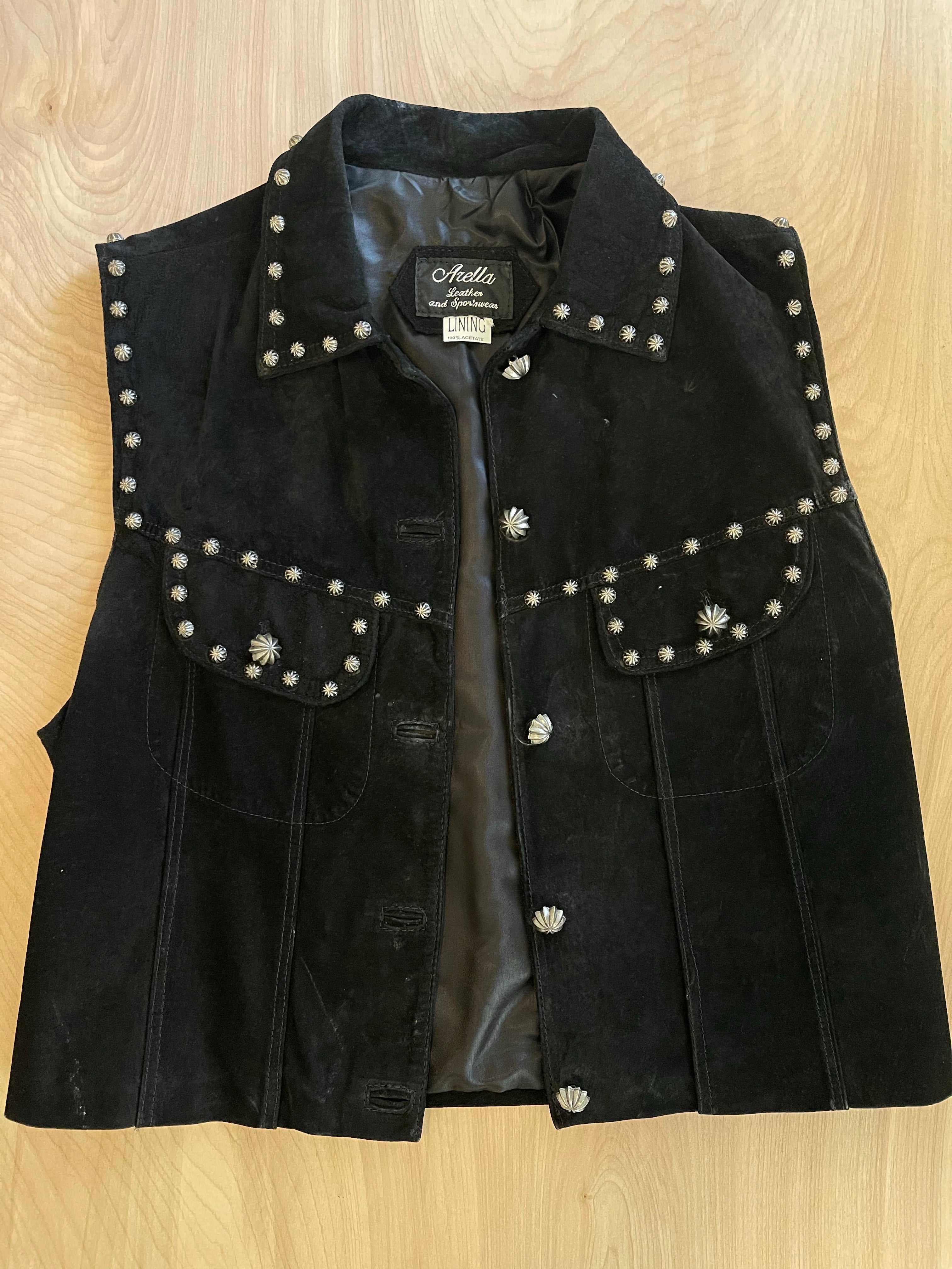 Suede Studded Vest