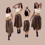 Load image into Gallery viewer, Olive Printed Midi Skirt
