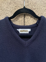 Load image into Gallery viewer, Navy Vneck Sweater
