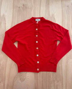 Red Button Up Sweater